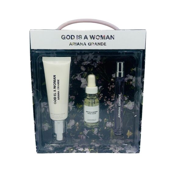 Ariana Grande God Is A Woman EDP Gift Set - Hand & Body Cream, Body Oil, Spray - Picture 1 of 2
